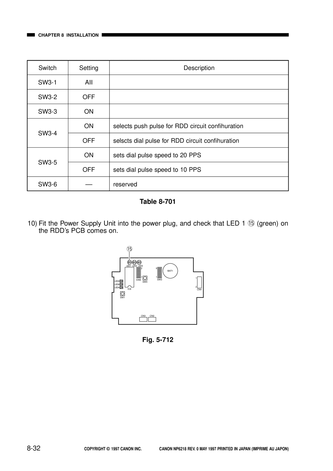 Canon NP6218, FY8-13EX-000 service manual Aii 