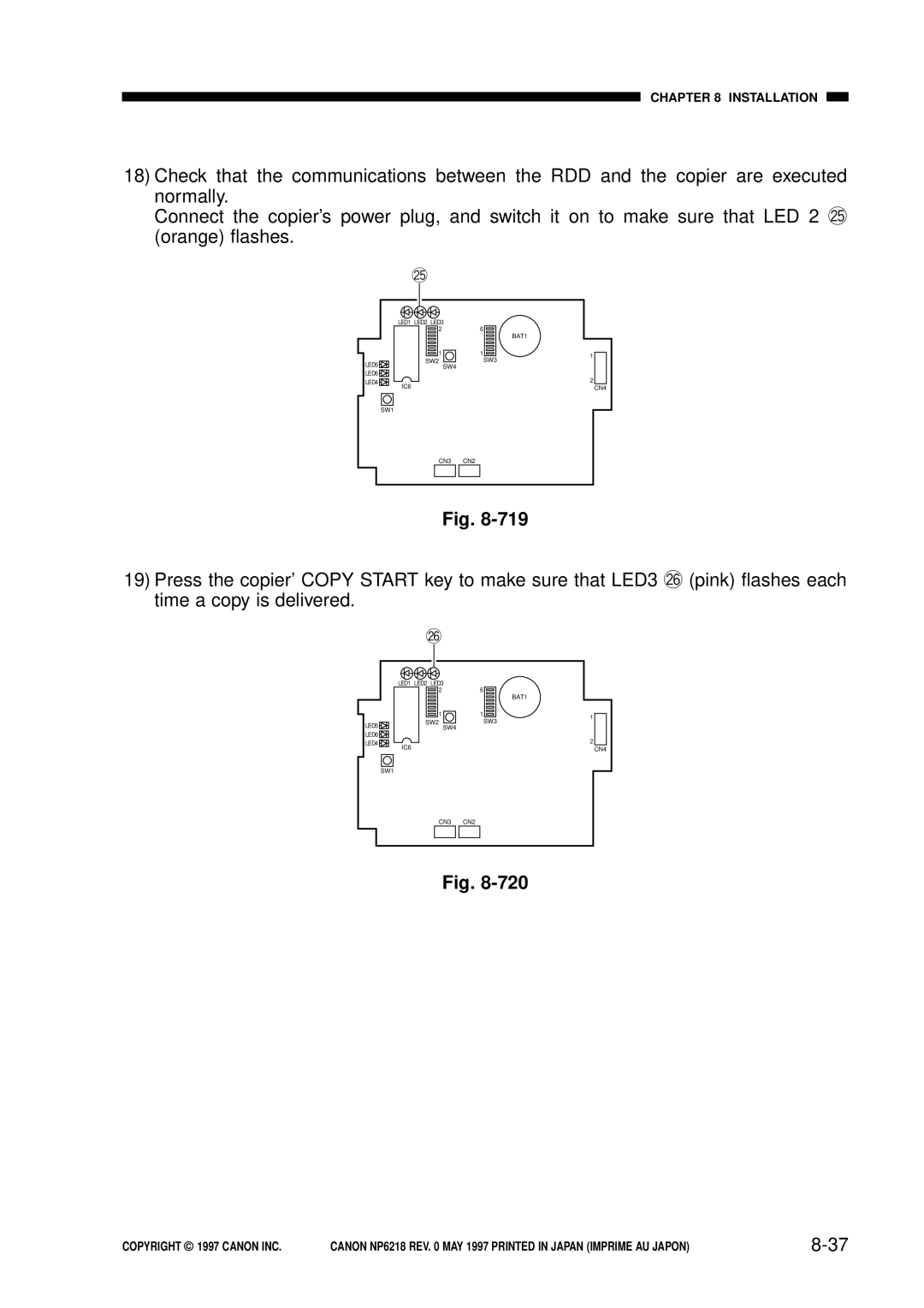 Canon FY8-13EX-000, NP6218 service manual Installation 