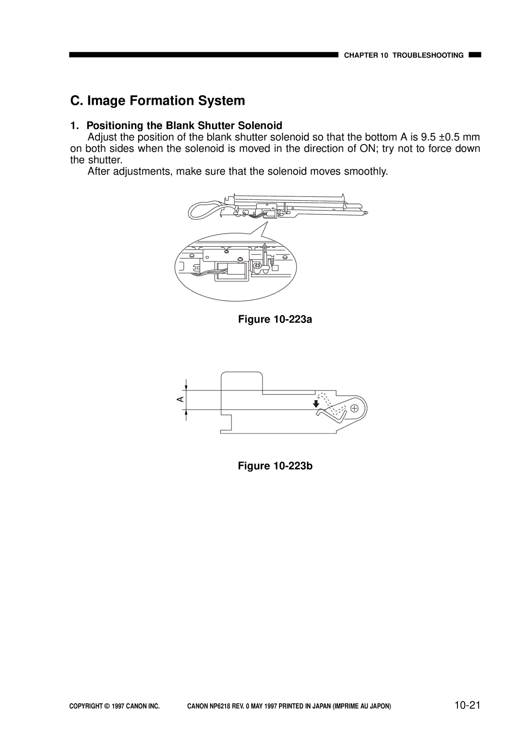 Canon FY8-13EX-000, NP6218 service manual Image Formation System, 10-21 