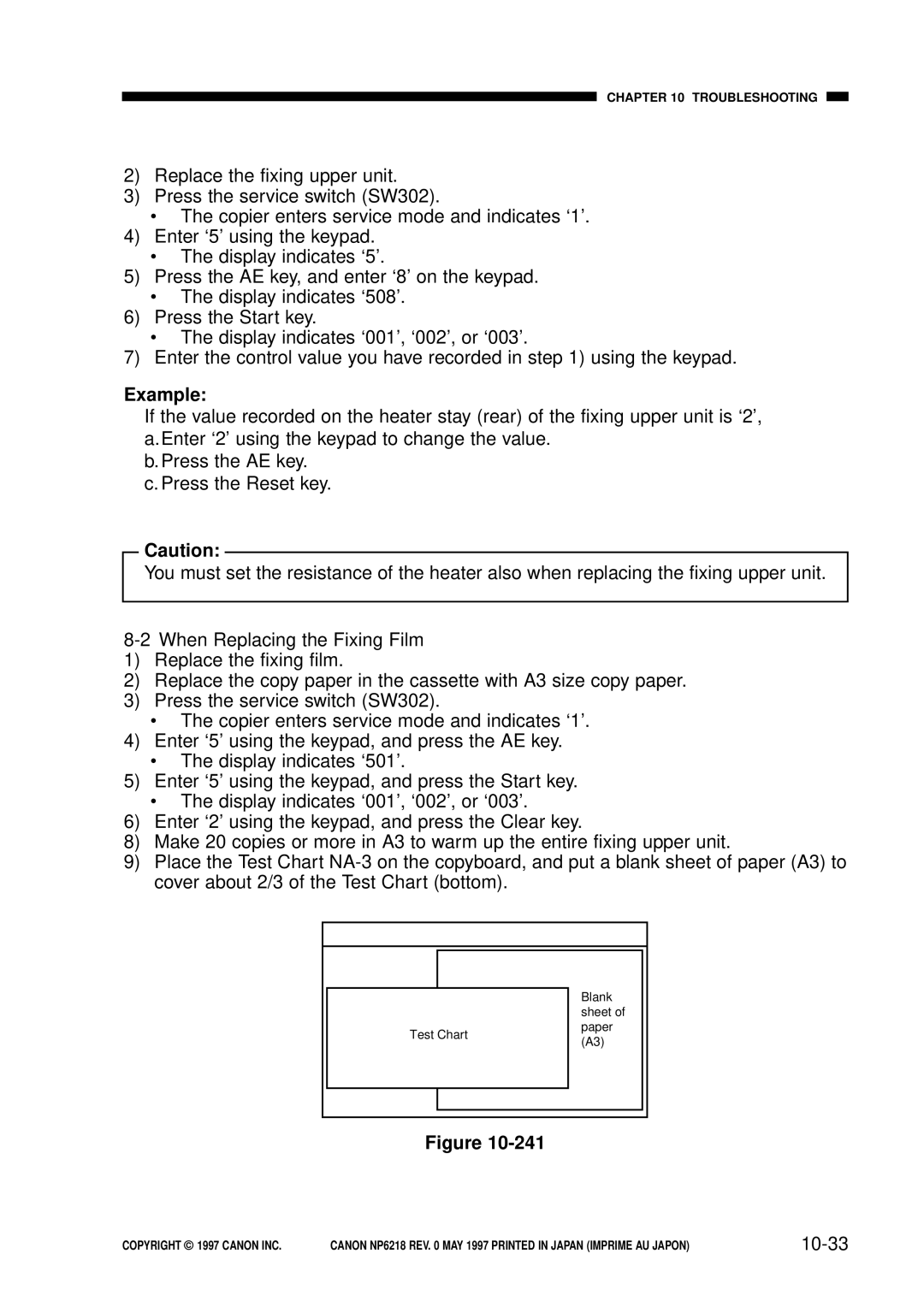 Canon FY8-13EX-000, NP6218 service manual Example, 10-33 