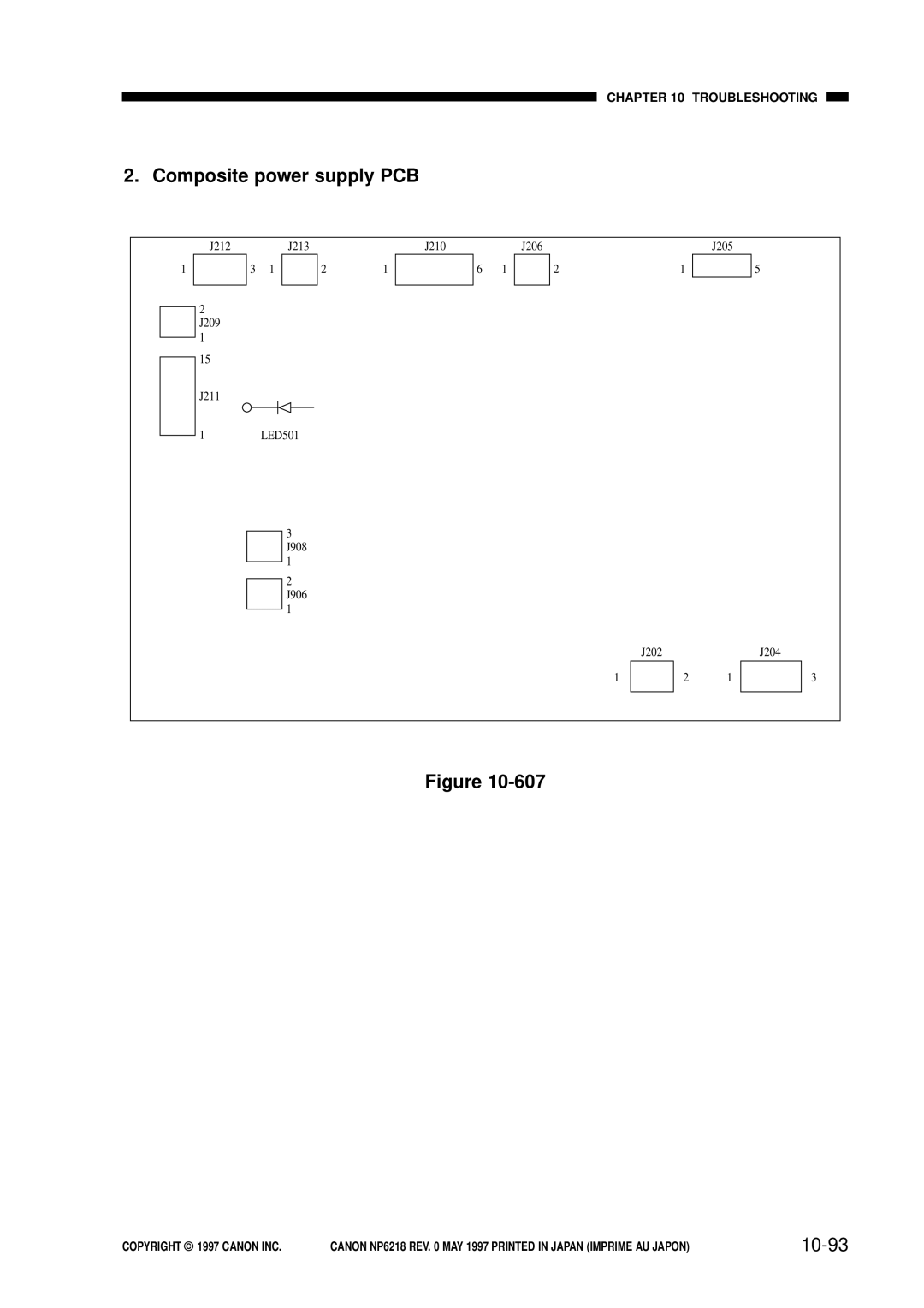 Canon FY8-13EX-000, NP6218 service manual Composite power supply PCB, 10-93 