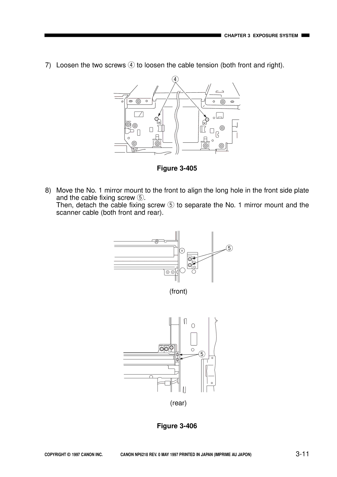 Canon NP6218, FY8-13EX-000 service manual Exposure System 