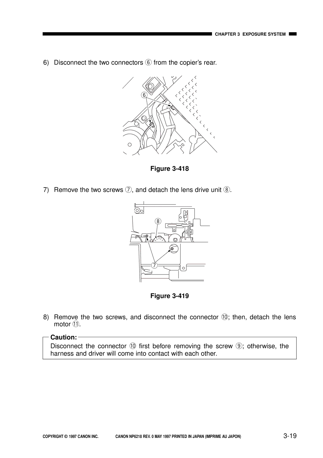 Canon NP6218, FY8-13EX-000 service manual Exposure System 