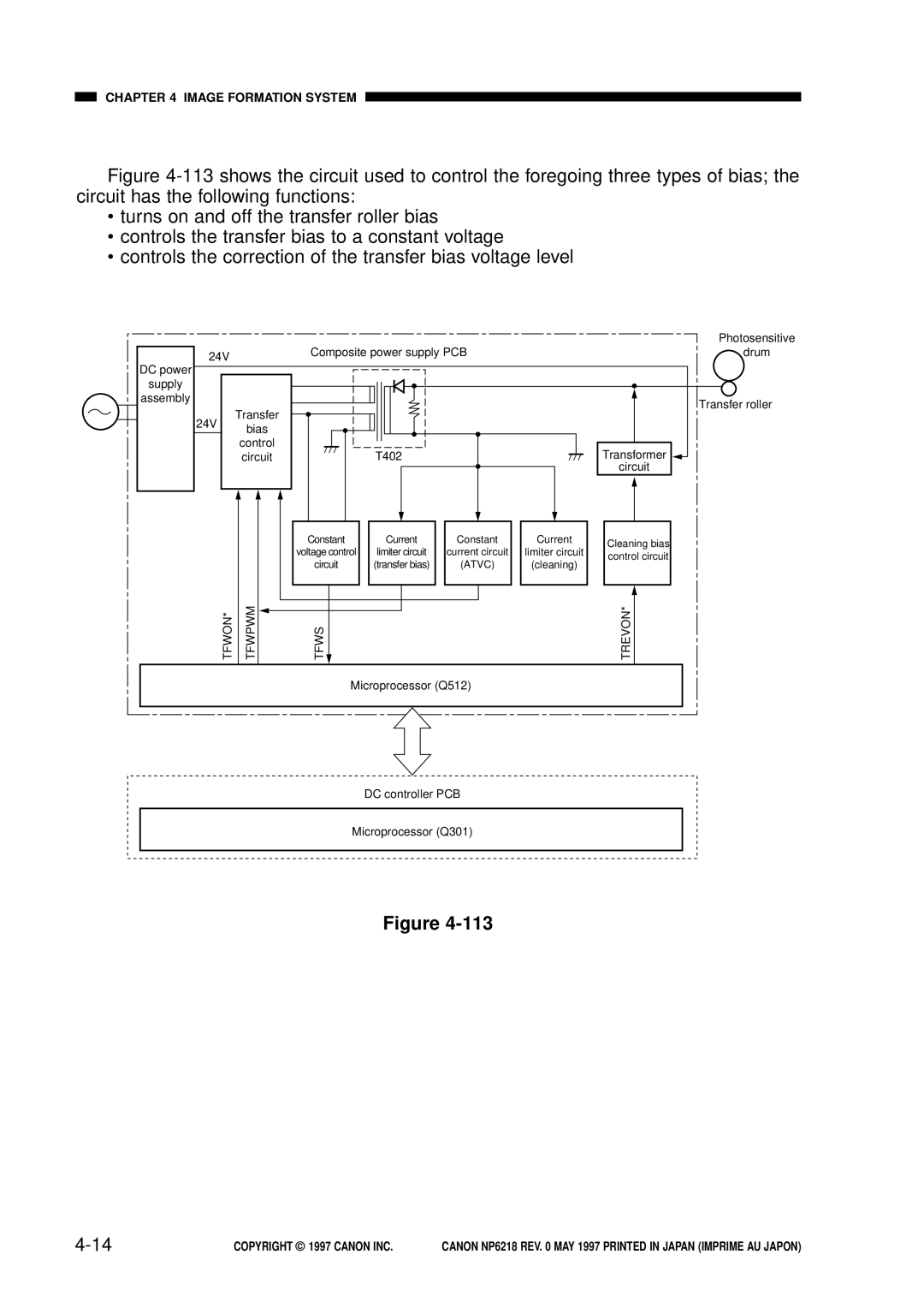 Canon NP6218, FY8-13EX-000 service manual Tfwon Tfwpwm Tfws Trevon 