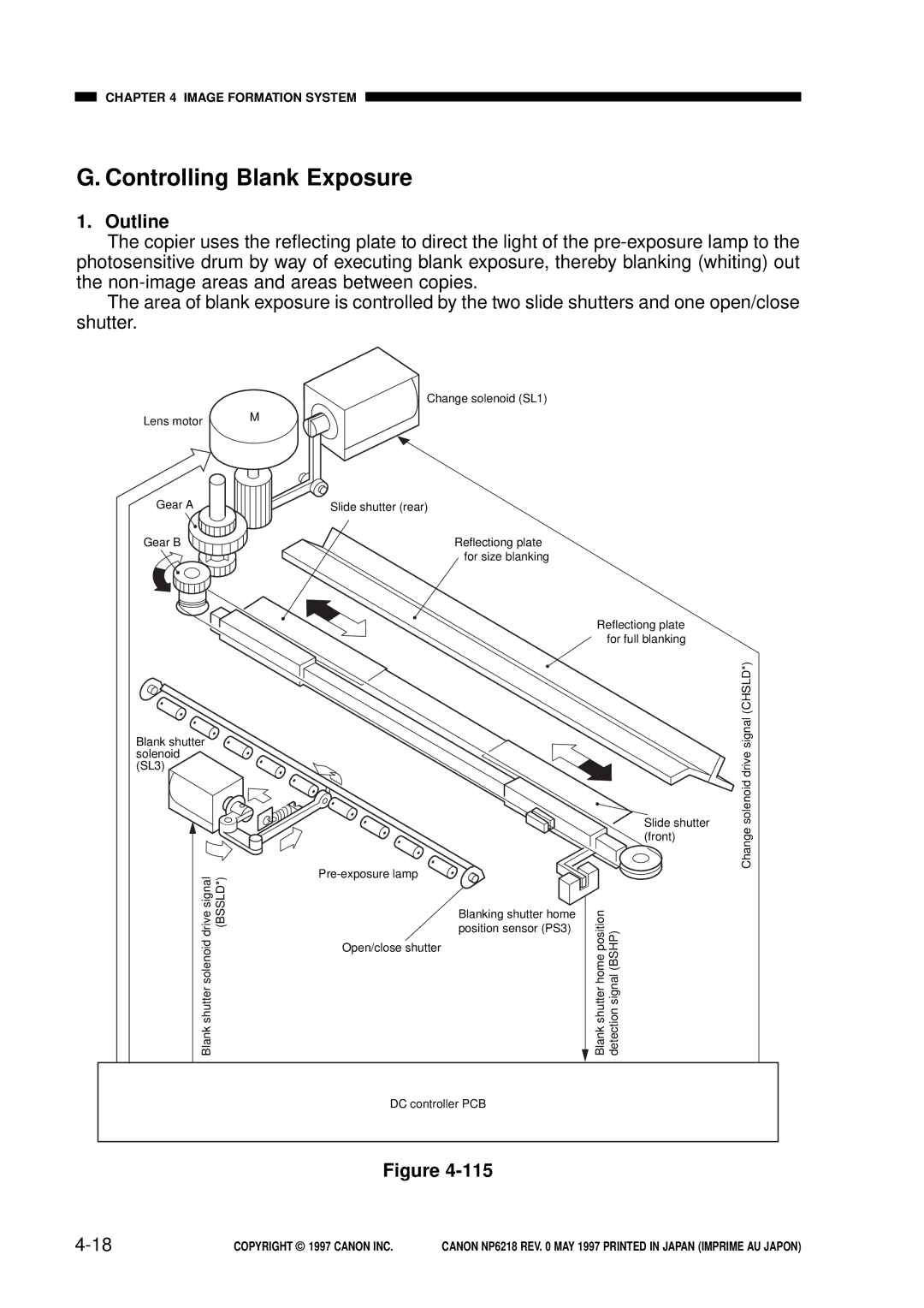 Canon NP6218, FY8-13EX-000 service manual Controlling Blank Exposure, Bssld 