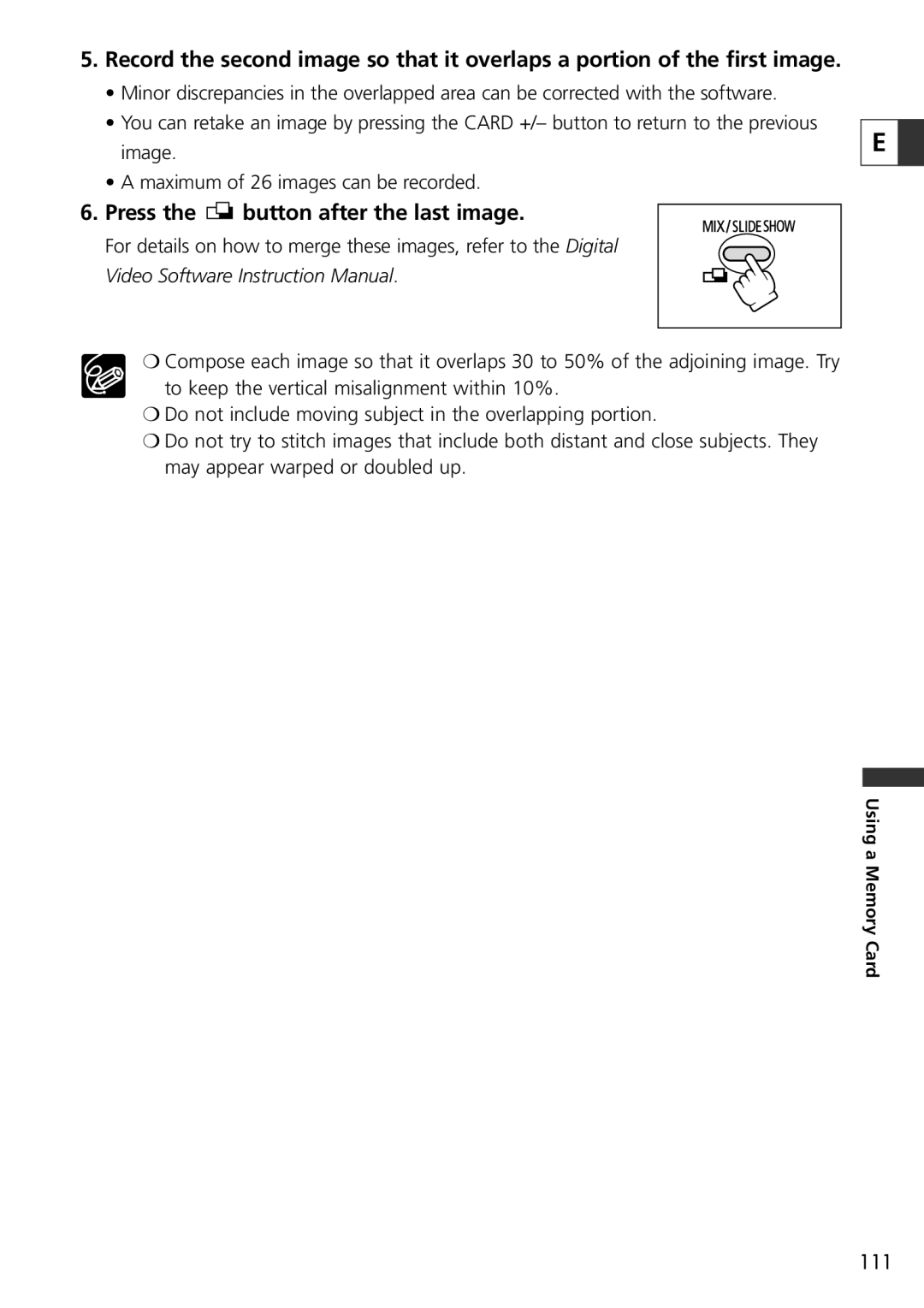 Canon 9545A001AA, OPTURA40 instruction manual Press the button after the last image 