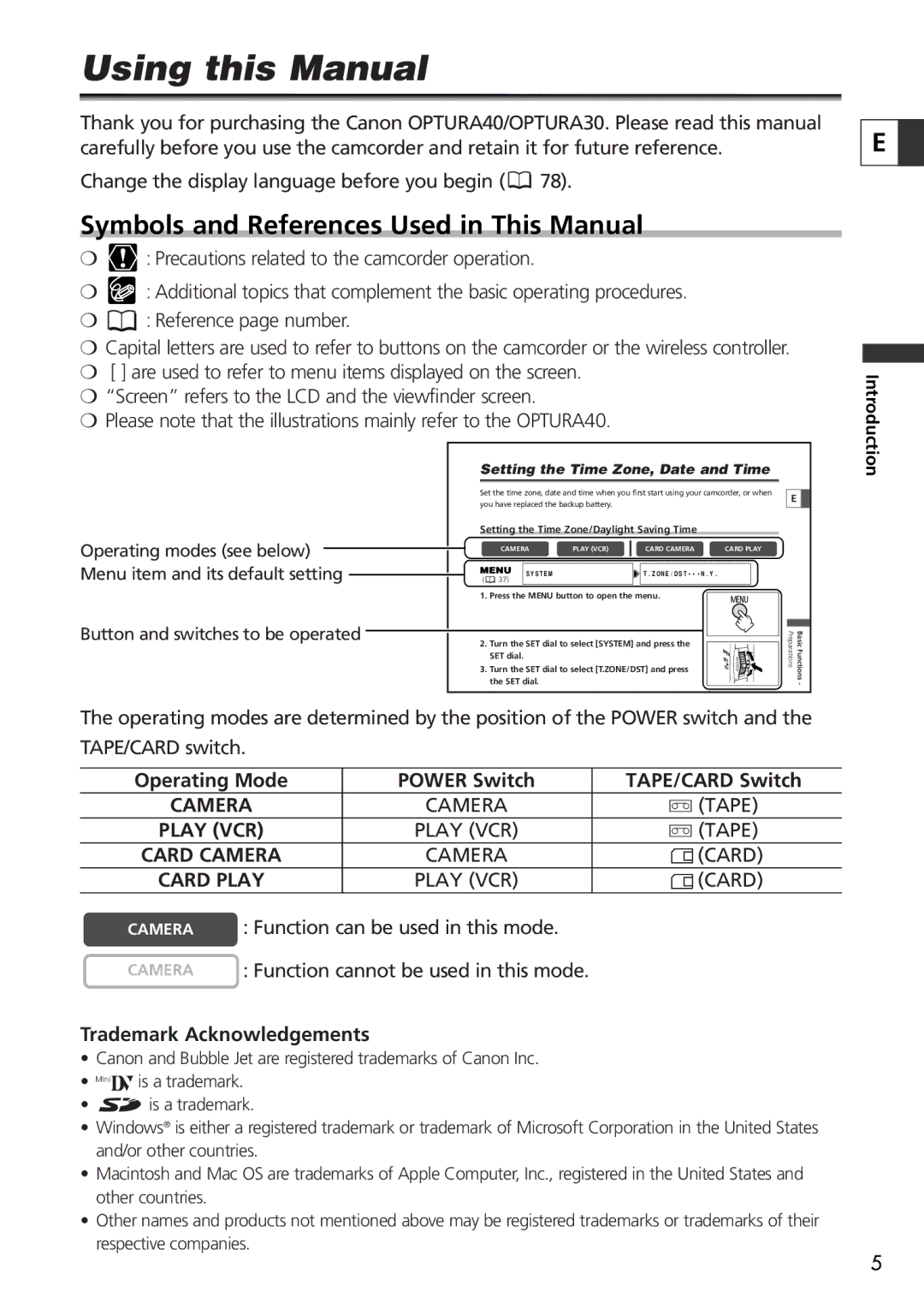 Canon 9545A001AA, OPTURA40 instruction manual Using this Manual, Symbols and References Used in This Manual 