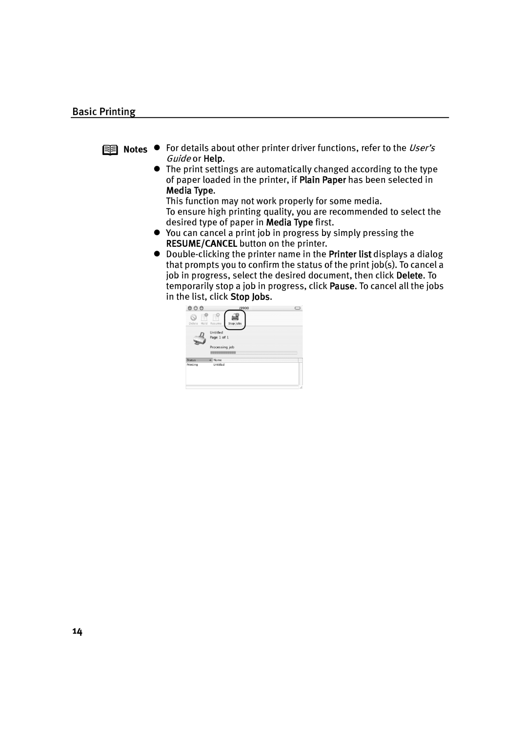 Canon P-I9900-QSG-1203 quick start Basic Printing 