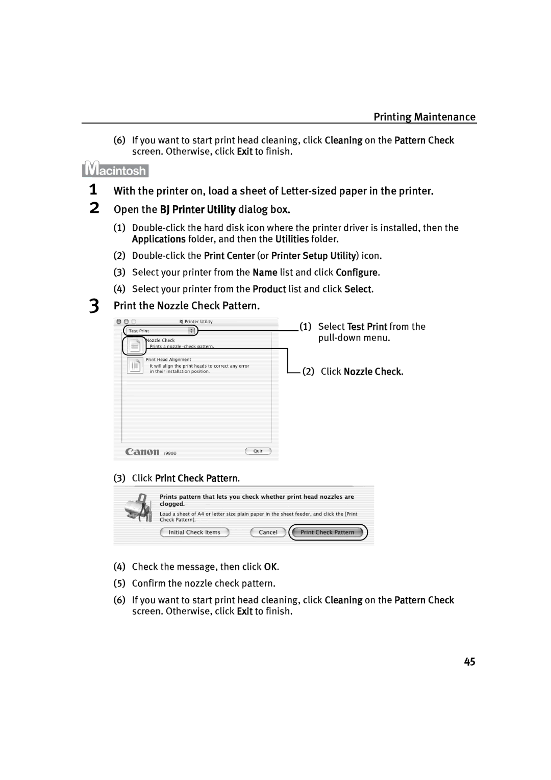 Canon P-I9900-QSG-1203 quick start Double-click the Print Center or Printer Setup Utility icon 