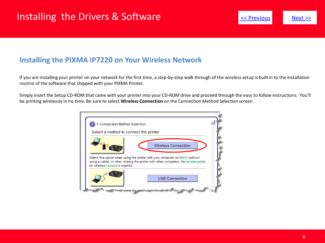 Canon PIXMA iP7220 manual Installing the Pixma iP7220 on Your Wireless Network 