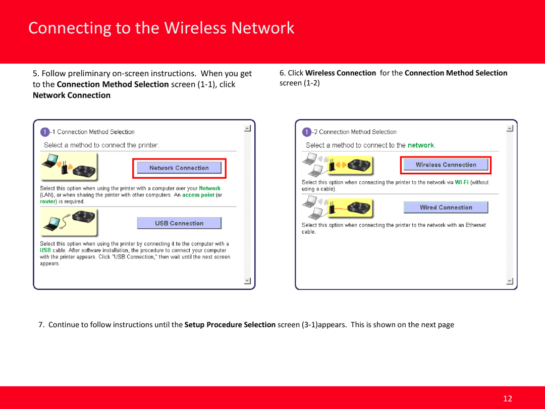 Canon PIXMA MG6320 manual Connecting to the Wireless Network, Network Connection 