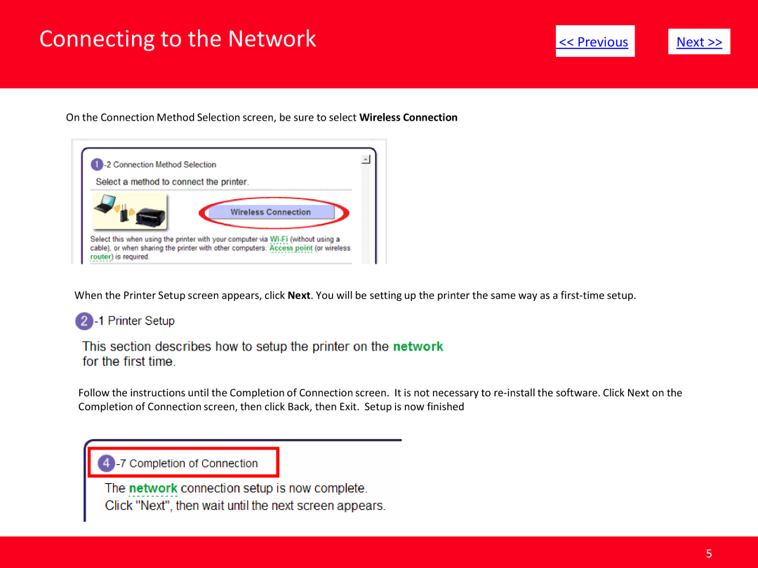 Canon PIXMA MX432 manual Connecting to the Network 