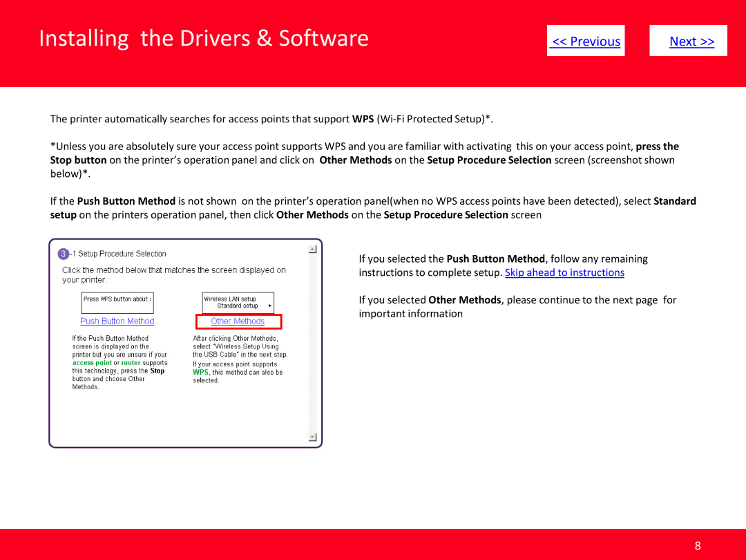 Canon pixma mx432/mx439 manual Installing the Drivers & Software 