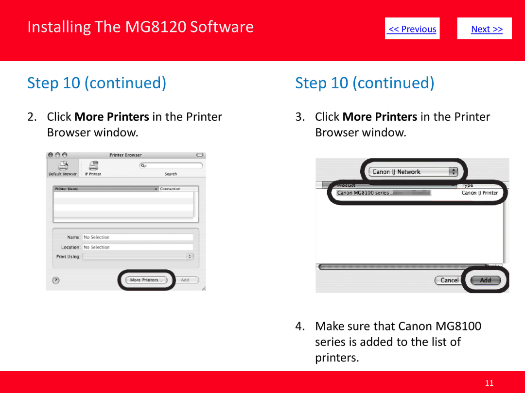 Canon PIXMA manual Installing The MG8120 Software 