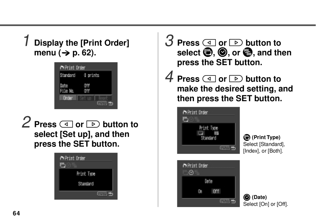 Canon PowerShot A10, PowerShot A20 manual Print Type 