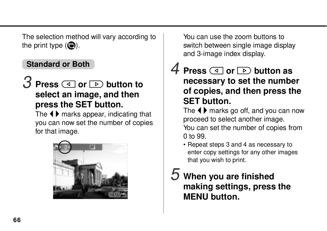 Canon PowerShot A10, PowerShot A20 manual Selection method will vary according to the print type 