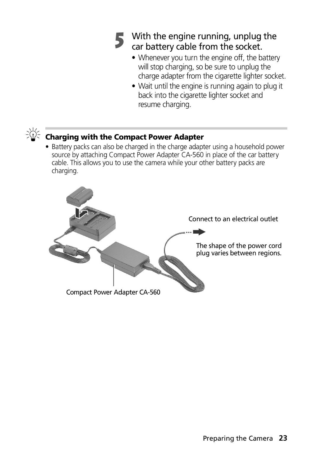 Canon PowerShot G2 manual Charging with the Compact Power Adapter 