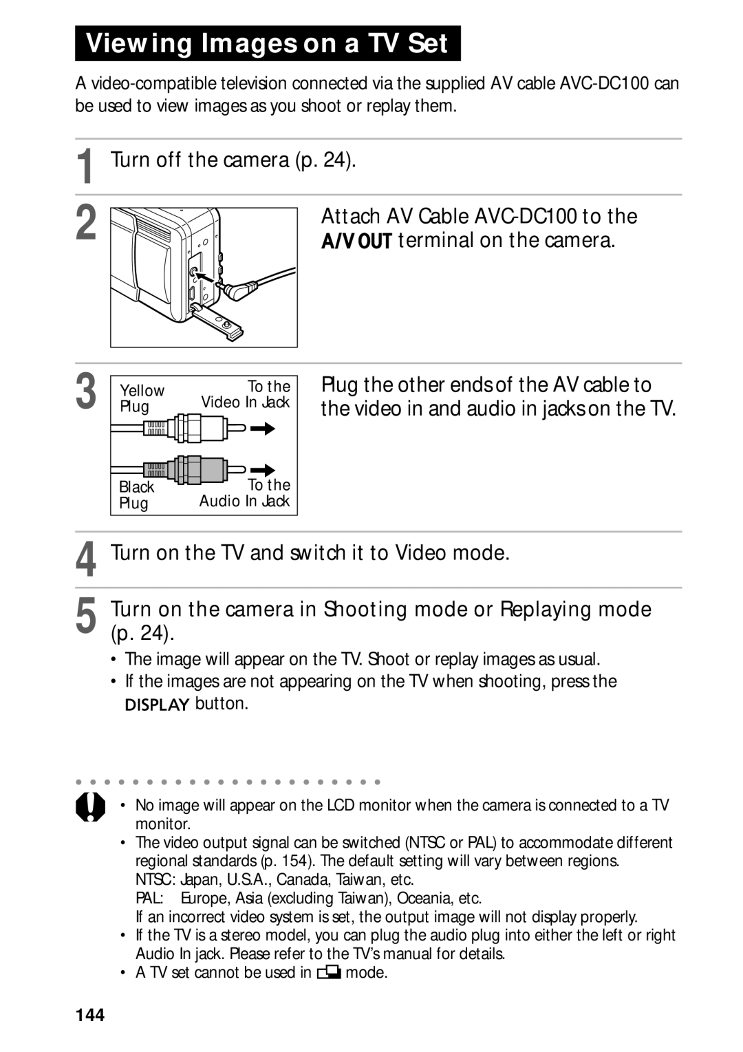 Canon PowerShot S45 manual Terminal on the camera, 144 