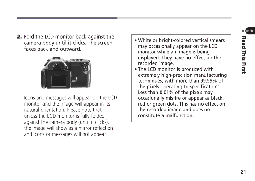 Canon Pro70 manual Read This First 