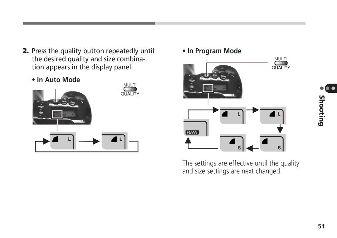 Canon Pro70 manual Tion appears in the display panel, Auto Mode 