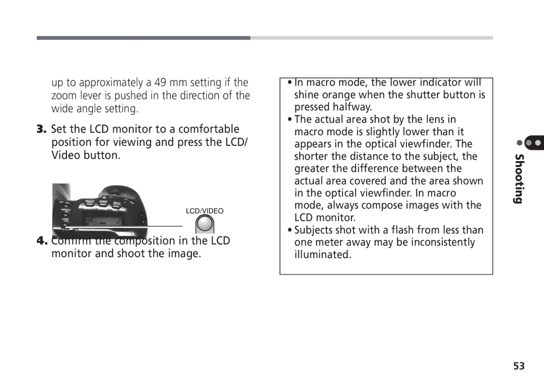 Canon Pro70 manual Lcd/Video 