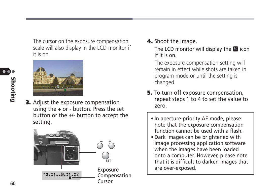 Canon Pro70 manual Shoot the image 