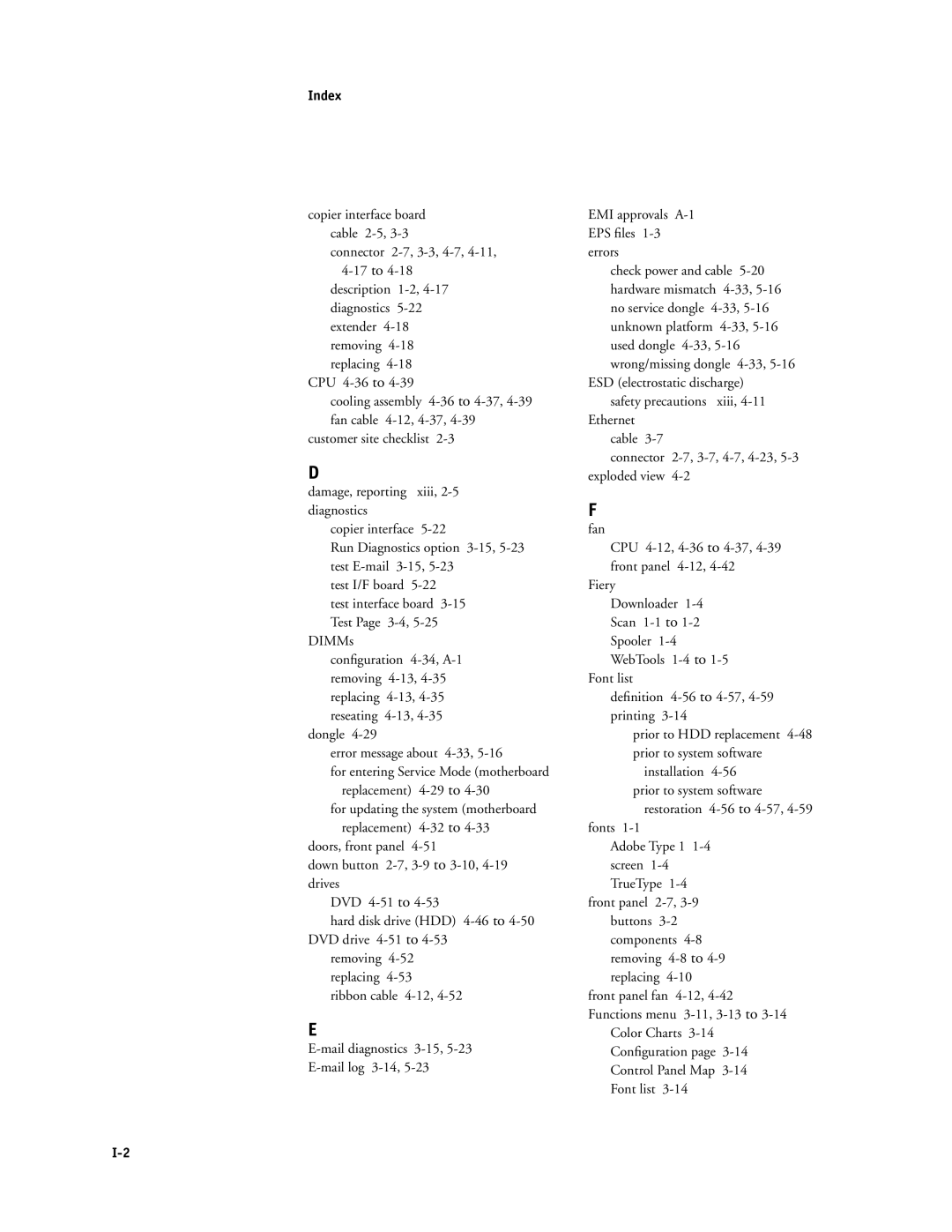 Canon PS-NX6000 manual Index 