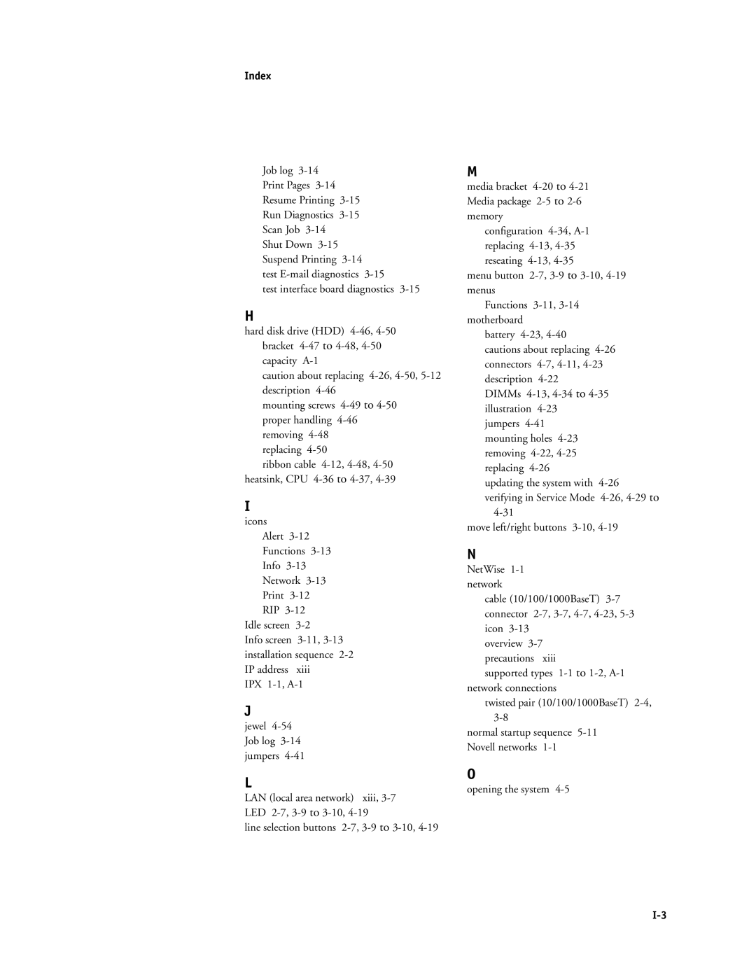 Canon PS-NX6000 manual Index 