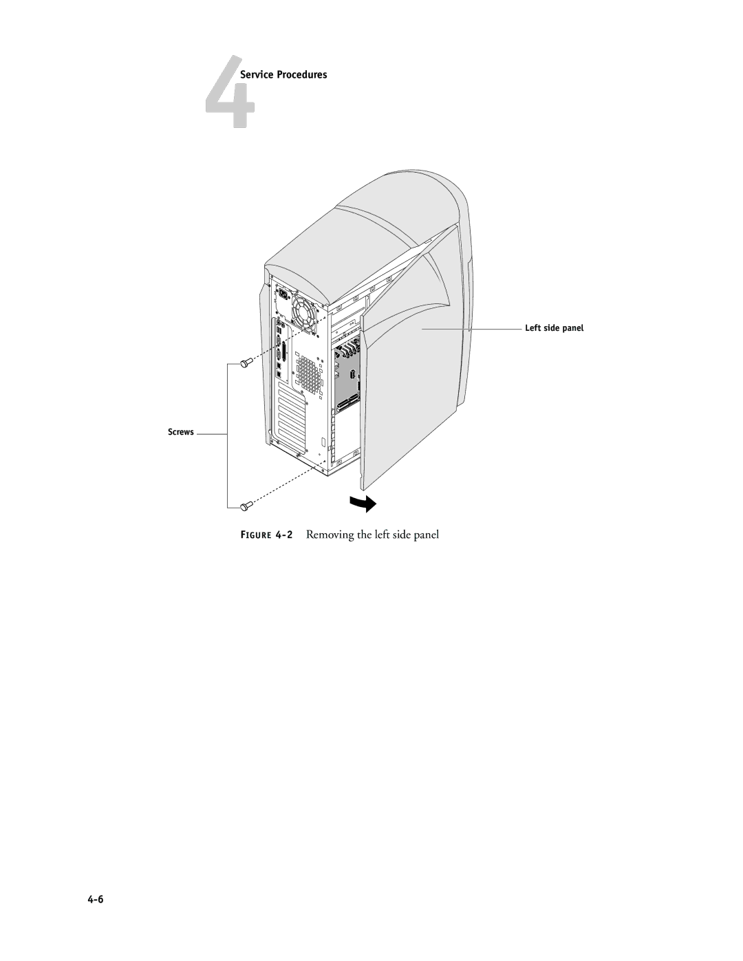 Canon PS-NX6000 manual 2Removing the left side panel 