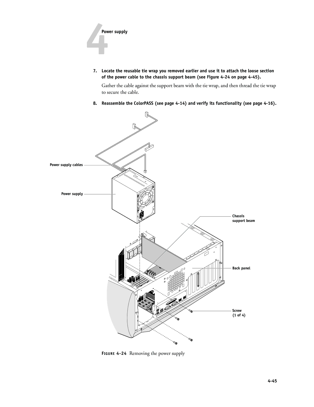 Canon PS-NX6000 manual 24Removing the power supply 