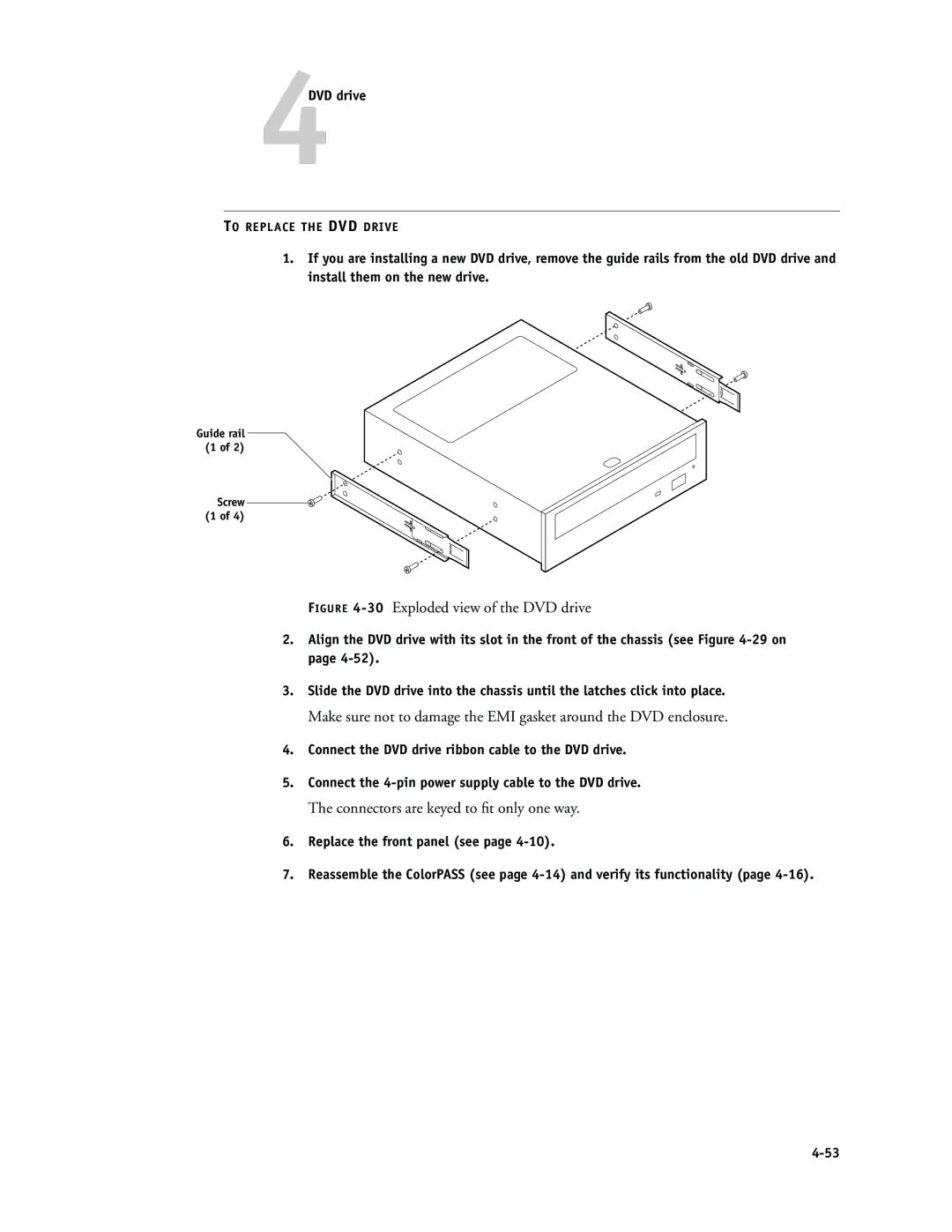 Canon PS-NX6000 manual 30Exploded view of the DVD drive 