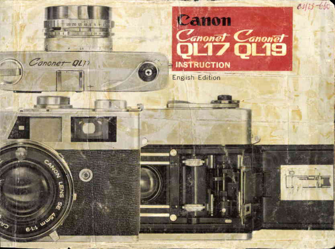 Canon QL17, QL19 manual 