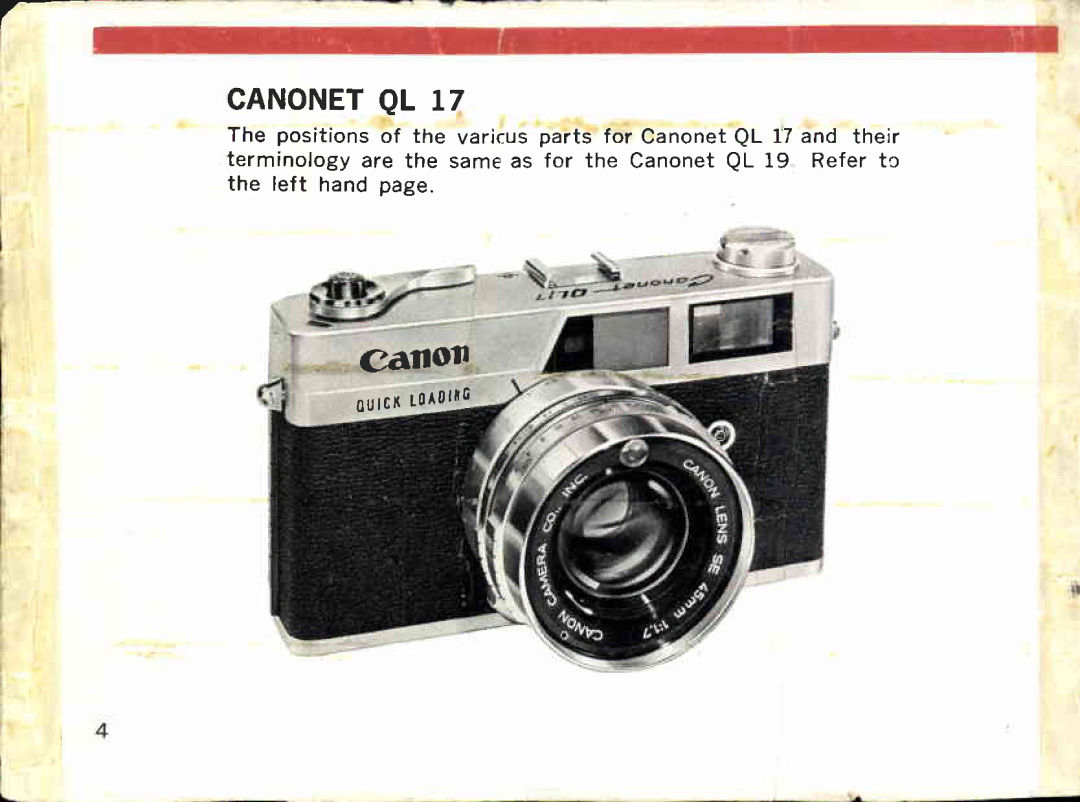 Canon QL19, QL17 manual 