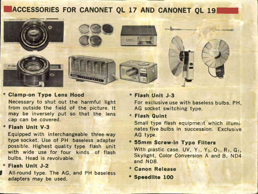 Canon QL17, QL19 manual 