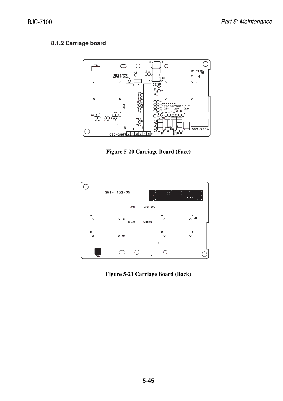 Canon QY8-1360-000 manual Carriage Board Face 