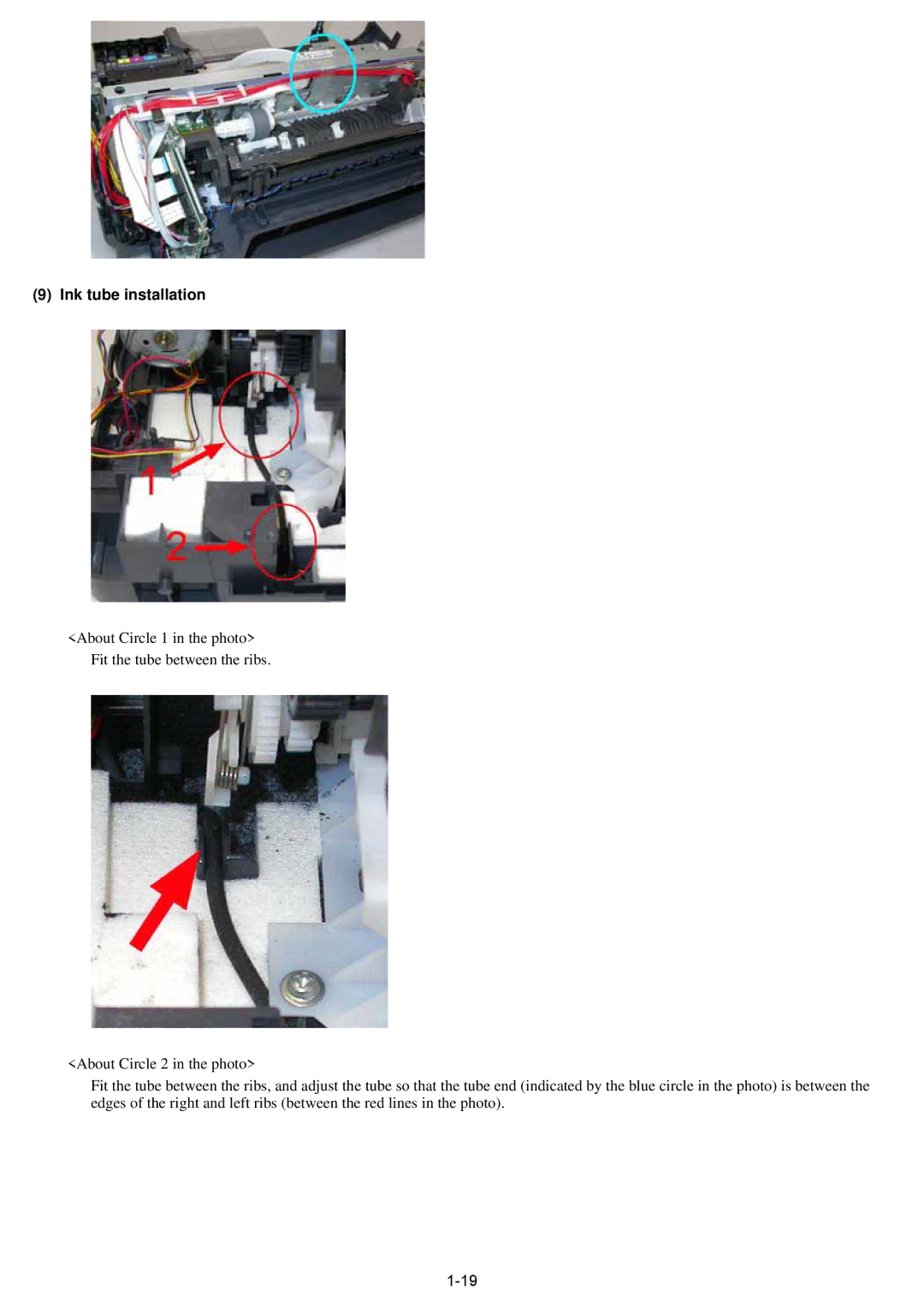 Canon qy8-13az-000 service manual Ink tube installation 