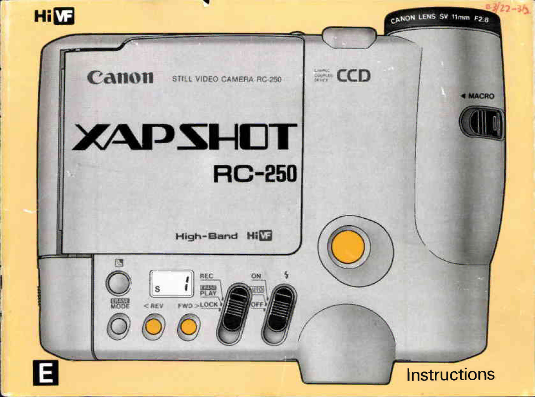 Canon RC-250 manual 