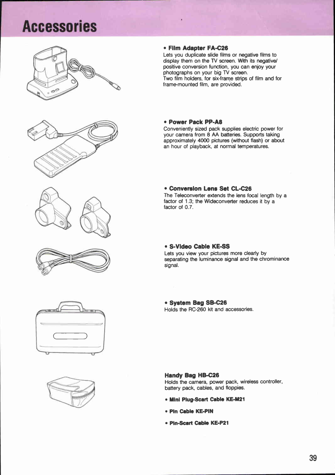 Canon RC 260 manual 