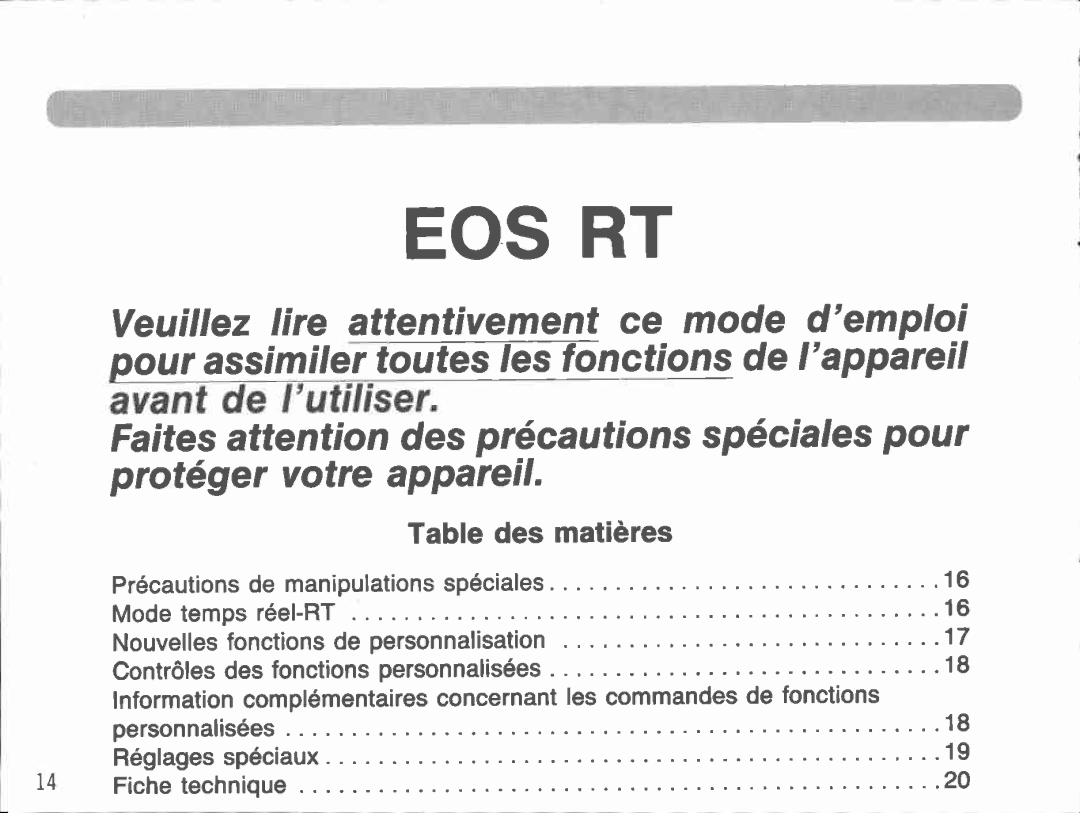 Canon RT manual 