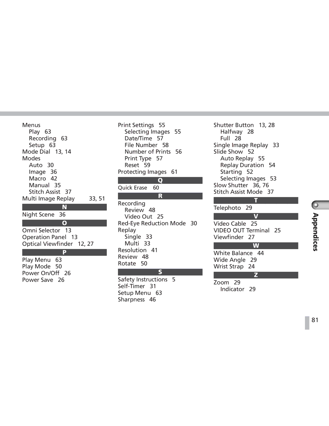 Canon S20 operating instructions Stitch Assist 