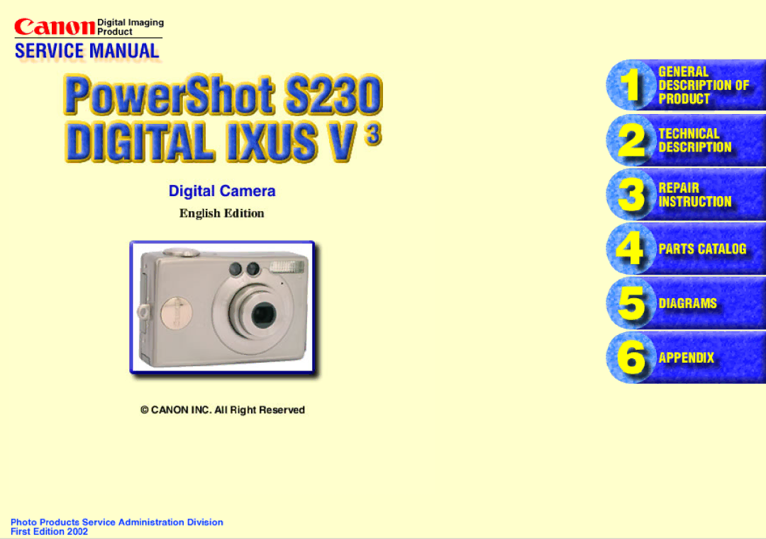 Canon S230 manual 