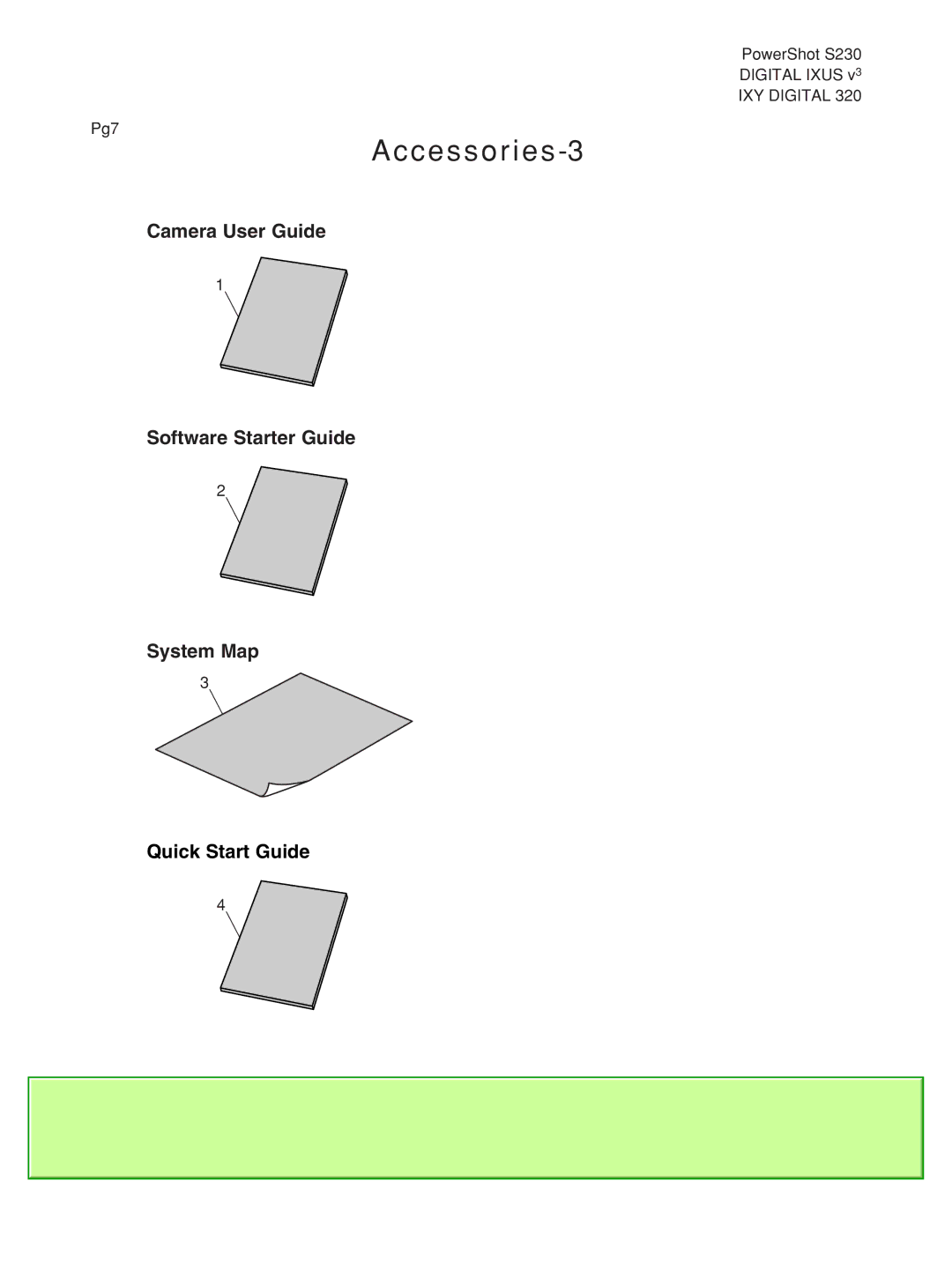 Canon S230 manual Pg7 