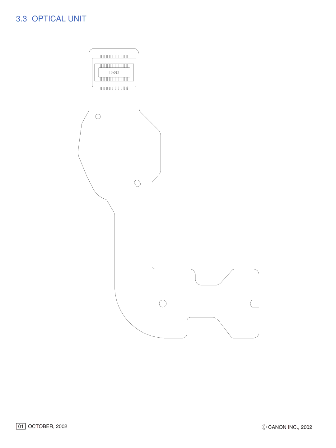 Canon S230 manual Optical Unit 