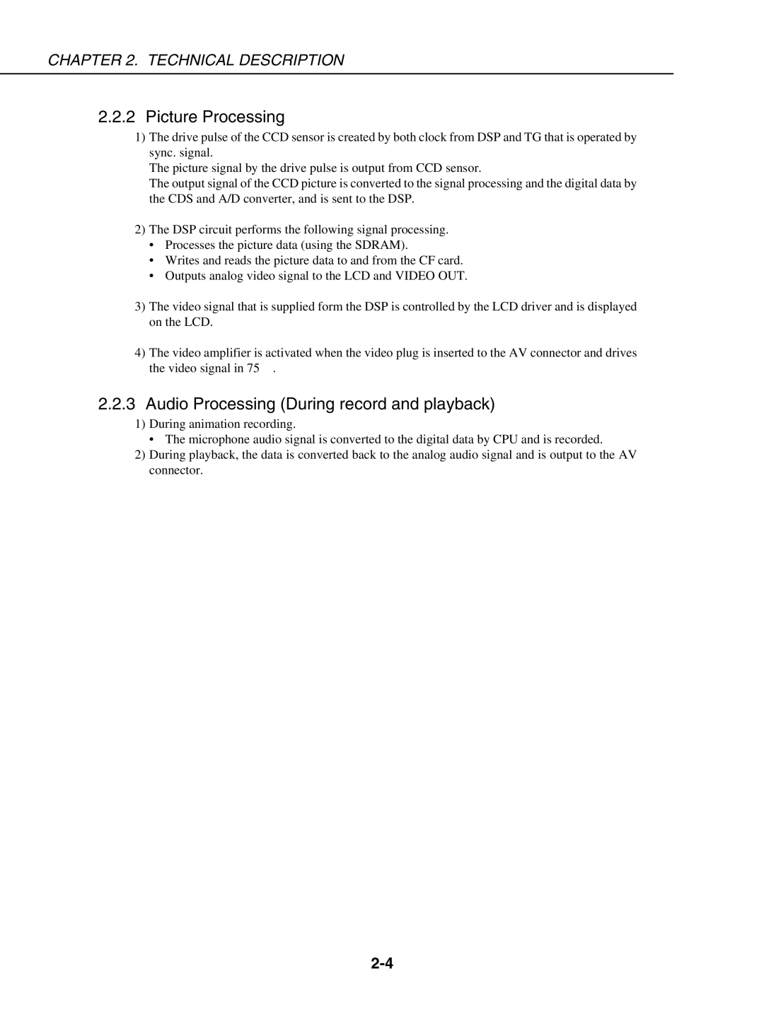 Canon S230 manual Picture Processing 