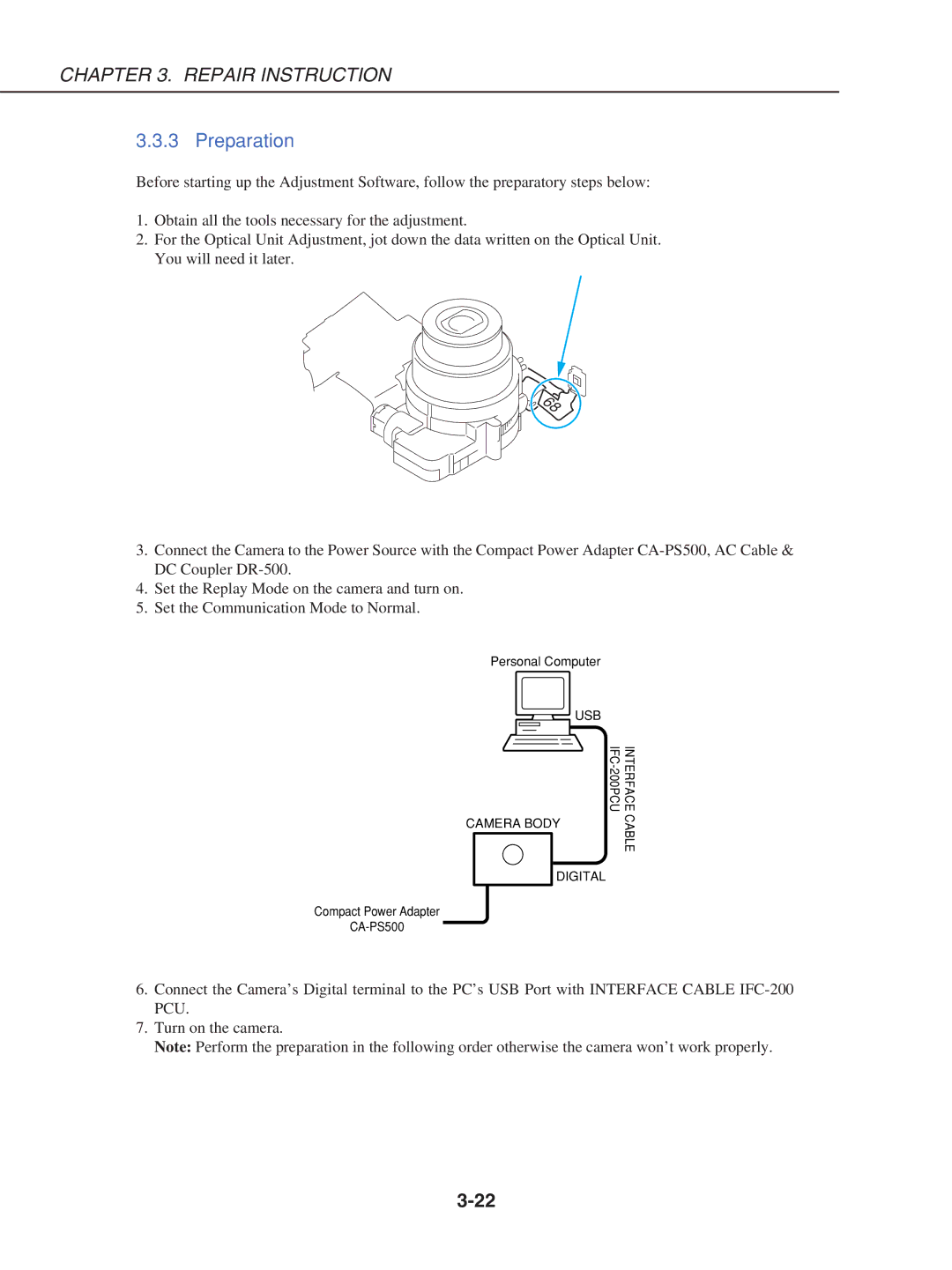 Canon S230 manual Preparation 