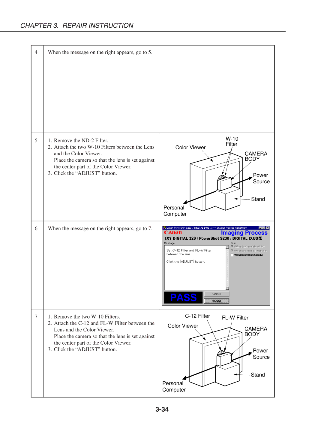 Canon S230 manual Remove the ND-2 Filter 