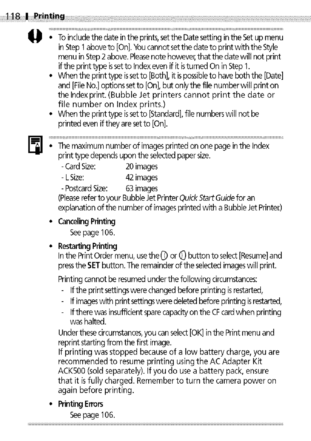 Canon S400 manual Iiiii 