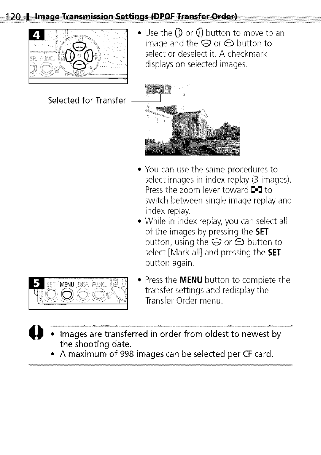 Canon S400 manual AgTranmiJn Set,in gs DP ransfer Order 