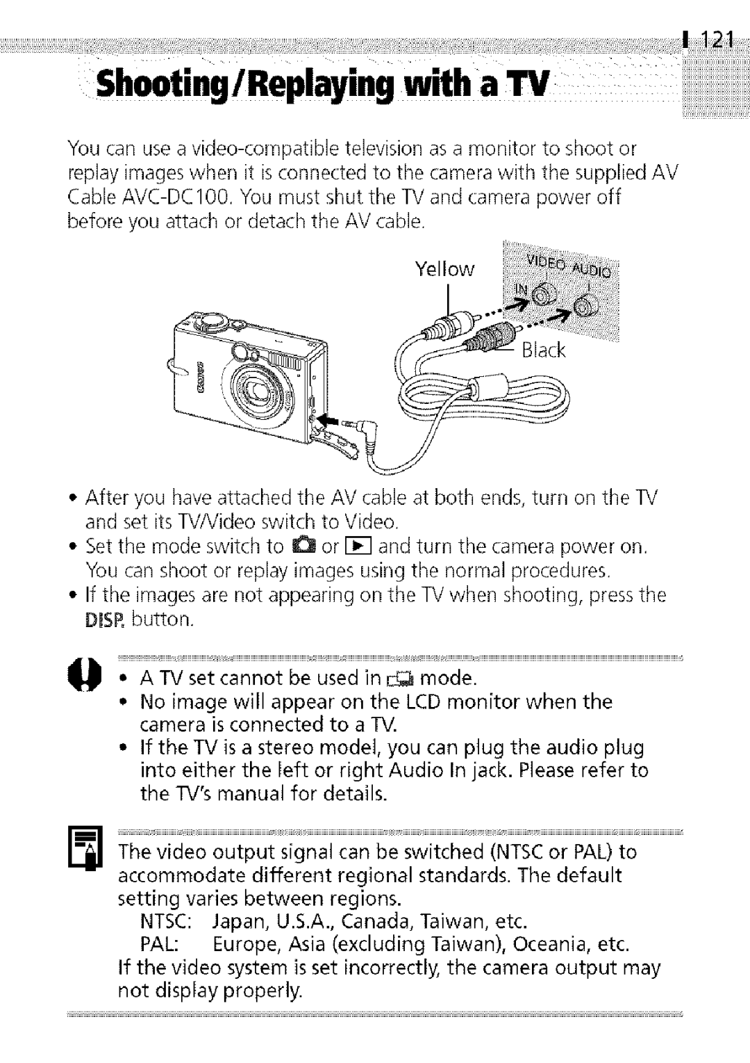 Canon S400 manual Shooting / Replayingwith a 