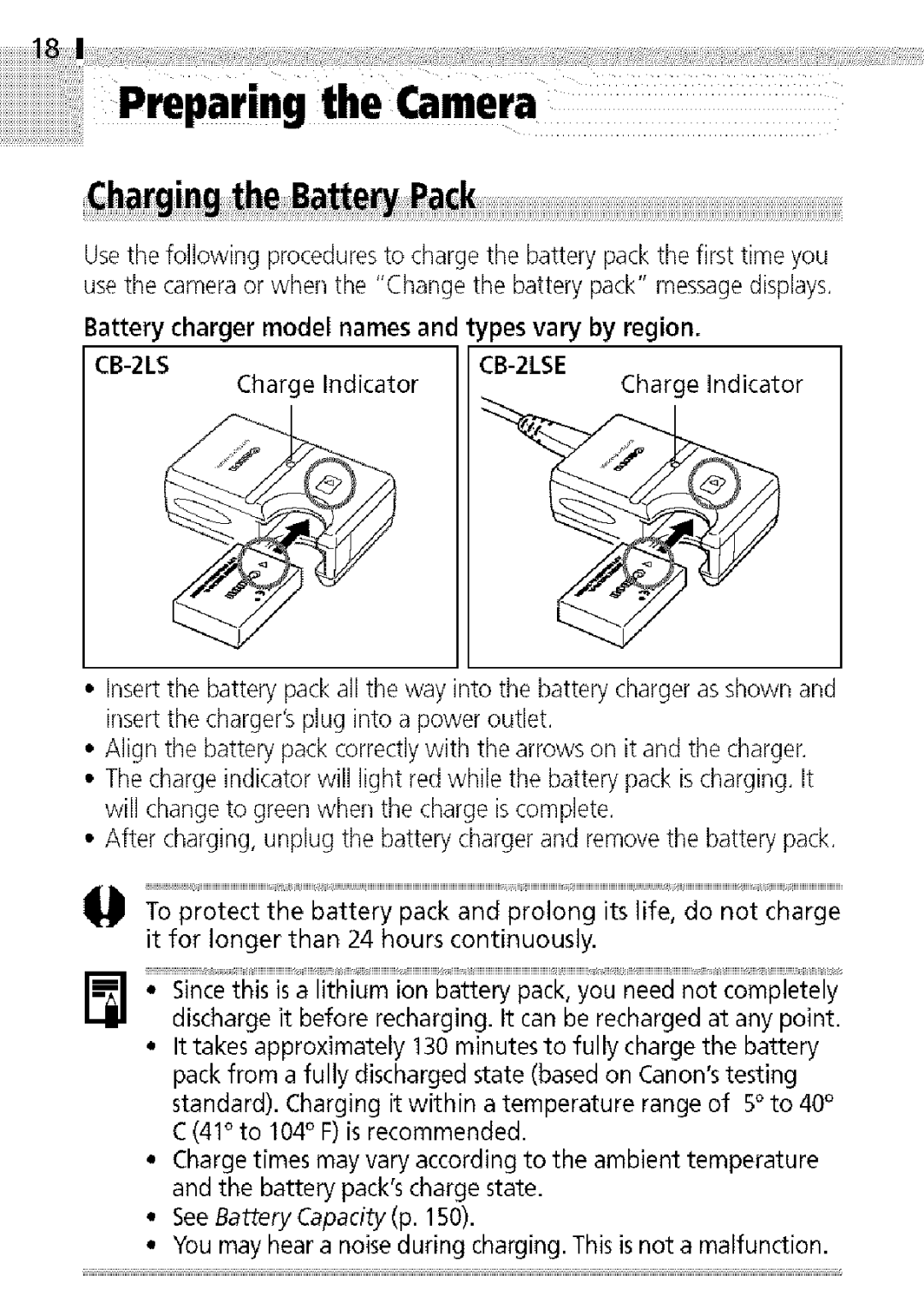 Canon S400 manual PreParing the mera, Charge Indicator 